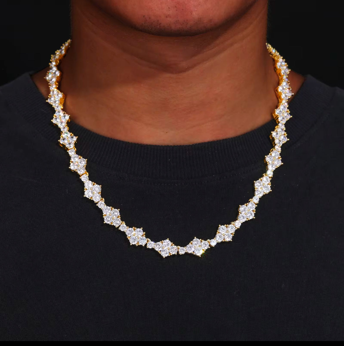 moissanite diamond tennis chain