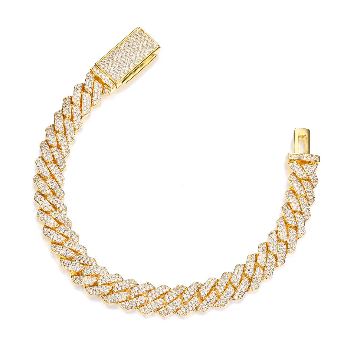 Moissanite cuban link bracelet