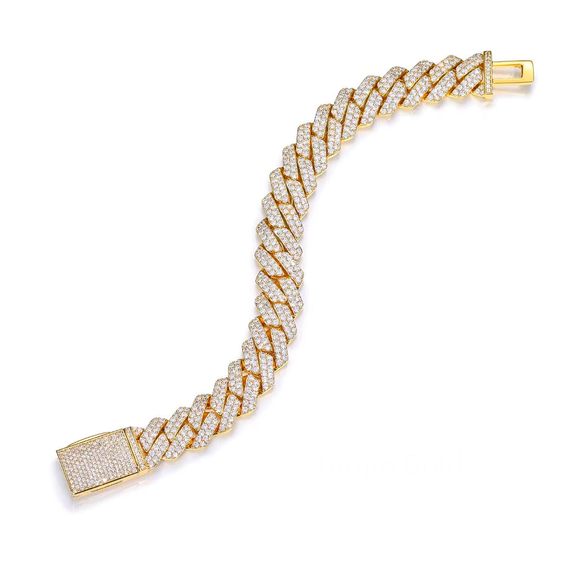 Moissanite cuban link bracelet