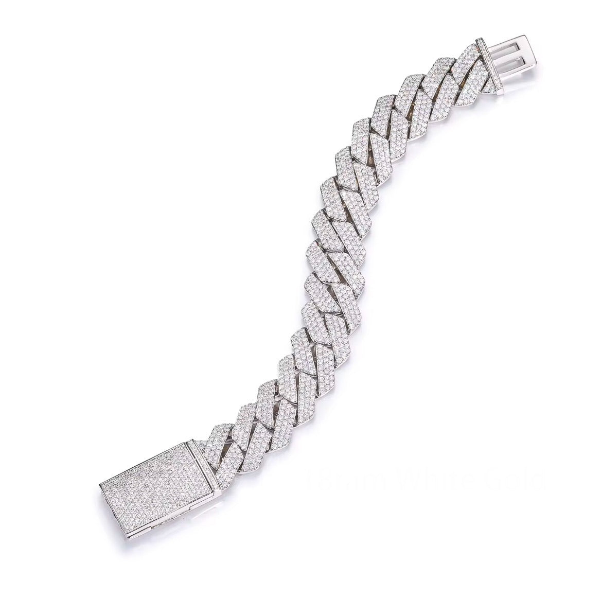 Moissanite cuban link bracelet