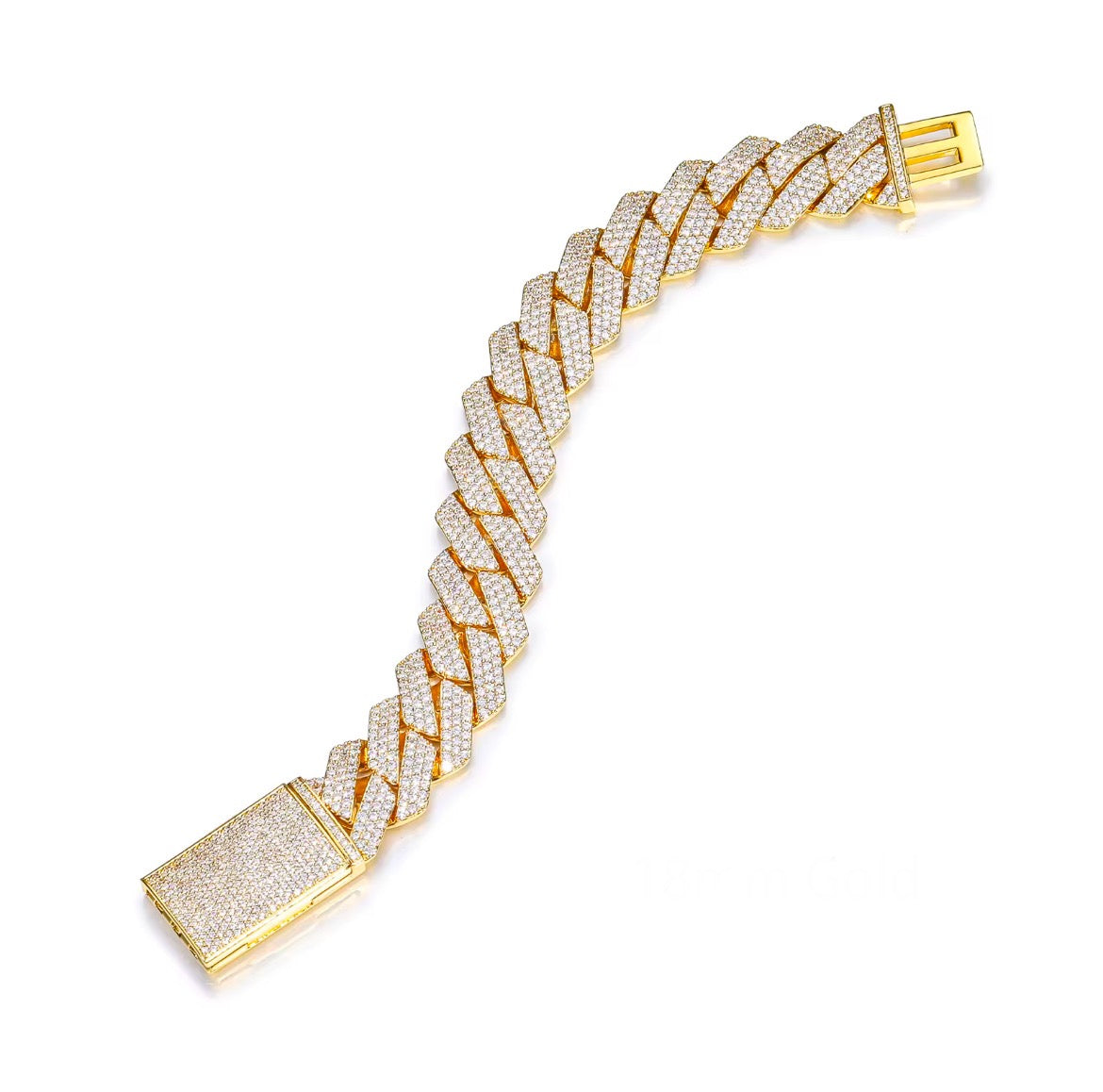 Moissanite cuban link bracelet