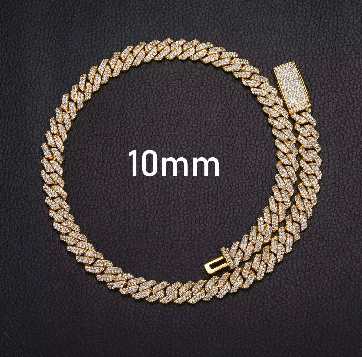 moissanite cuban link chain