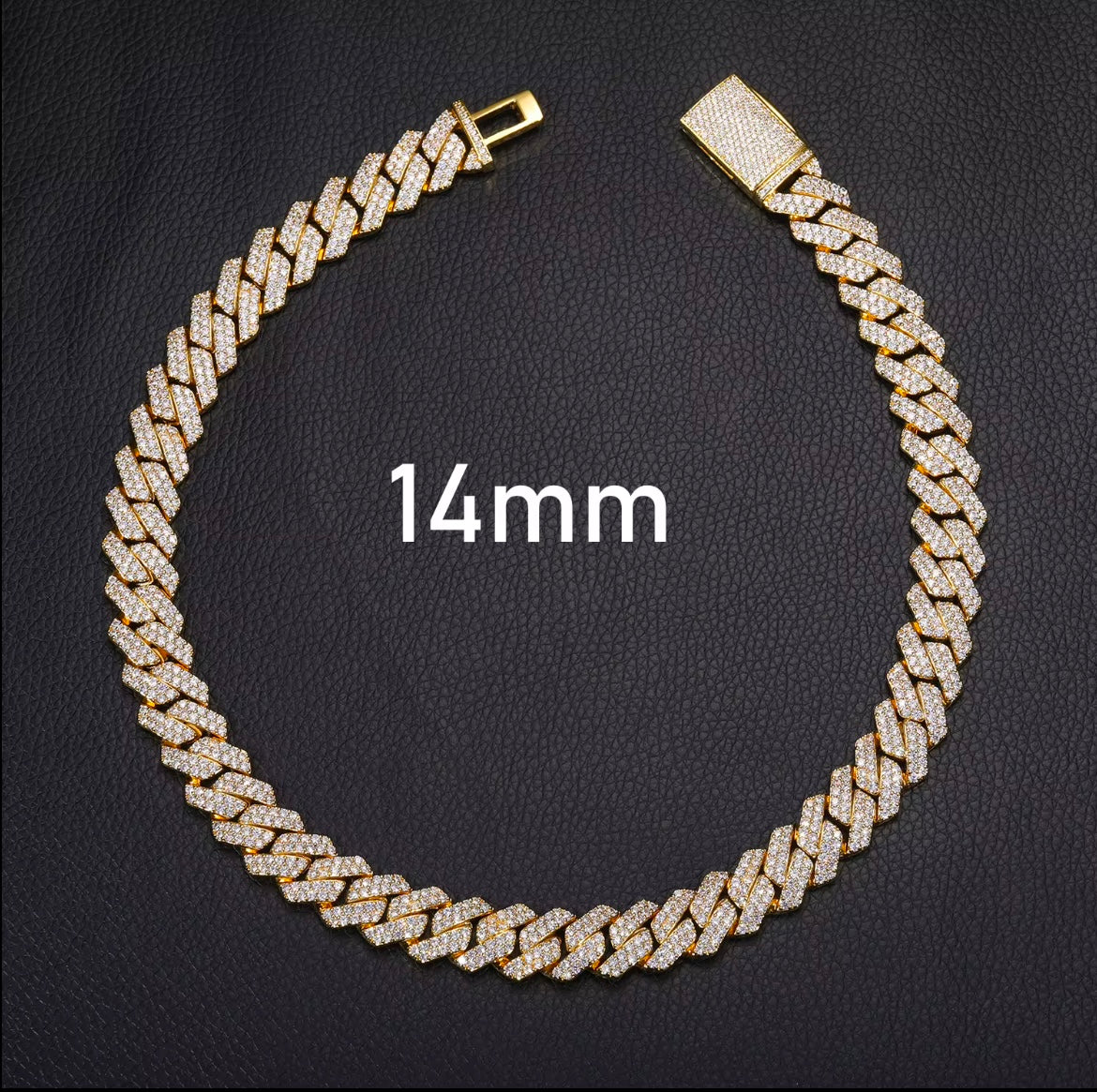 moissanite cuban link chain