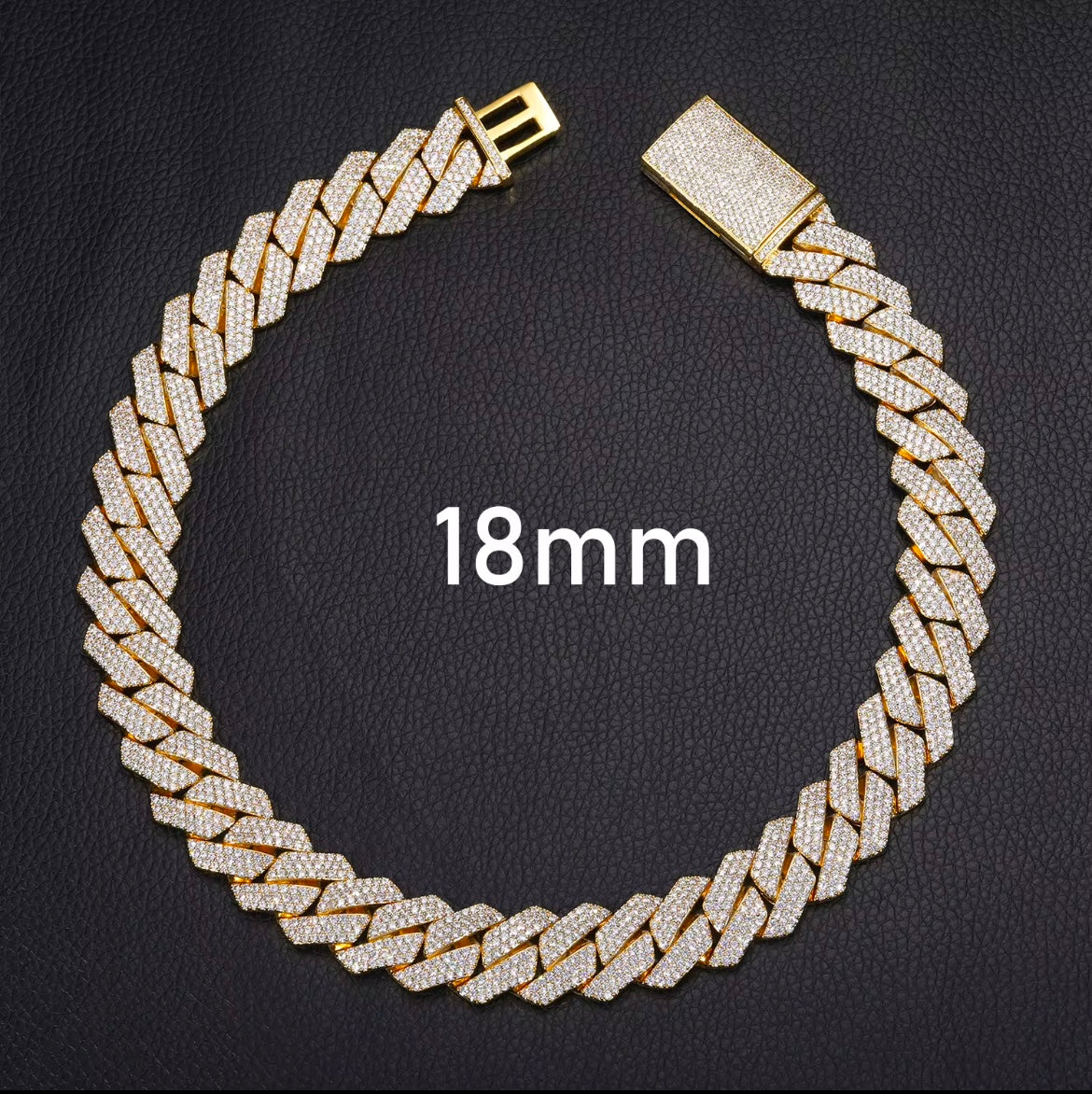 moissanite cuban link chain