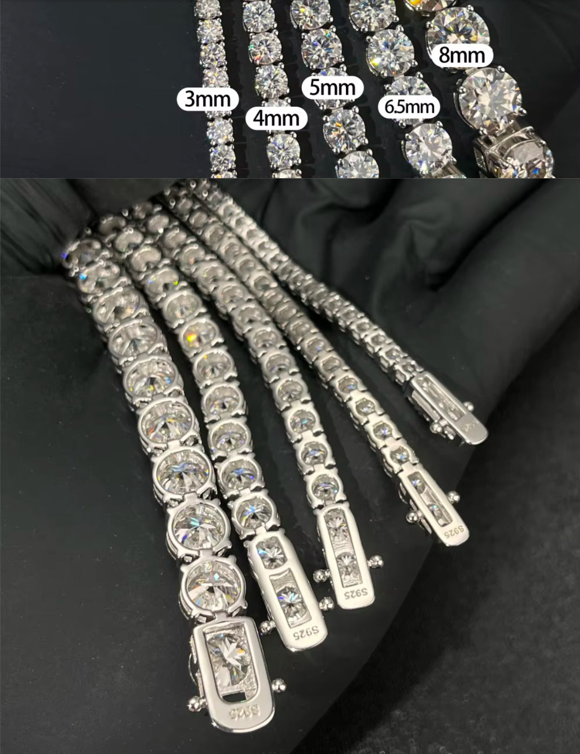 Moissanite Tennis Bracelet Collection